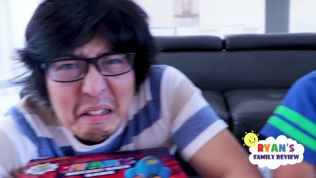 Ryan's Rocket Race Game with Losers getting slime and toys into the pool!!!! смотреть онлайн