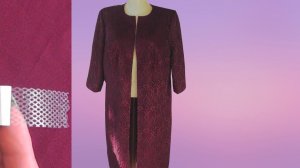 Клеевая паутинка | Обработка бортов | низ | дошиваем летнее пальто