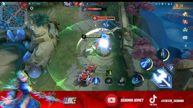 Super Lifesteal ‼️ Silvanna build Oracle + Concentrated Energy darah auto full | Mobile Legends смотреть онлайн