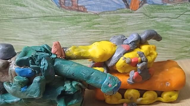 Атака вафли. Мультики про танки из пластилина