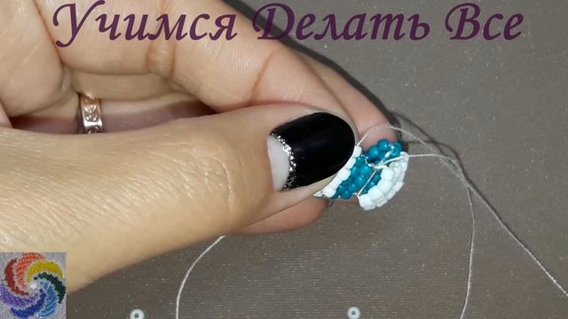 Кольцо из бисера " Объемный бантик"/Beaded Ring "Volumetric Bow" смотреть онлайн