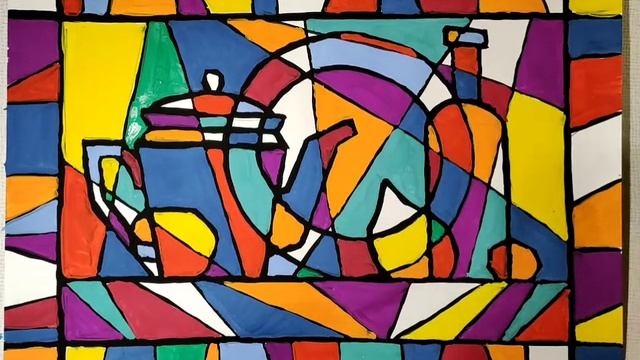 Урок "Декоративный натюрморт".Часть 2 смотреть онлайн