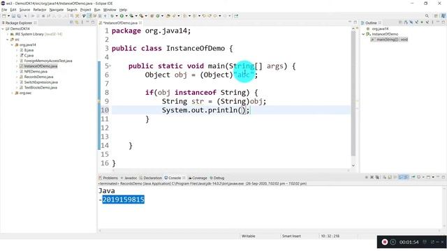 Java 14 new features | Pattern matching for instance of operator in JDK 14 смотреть онлайн