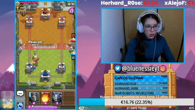🔴 EPIC SUBIDA DE COPAS ME HACE ENFERMAR 😷 | Clash Royale | Blue Nessie смотреть онлайн