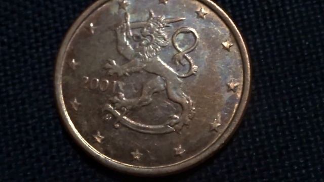 Монета 5 euro cent Финляндия 2001 обзор и цена смотреть онлайн