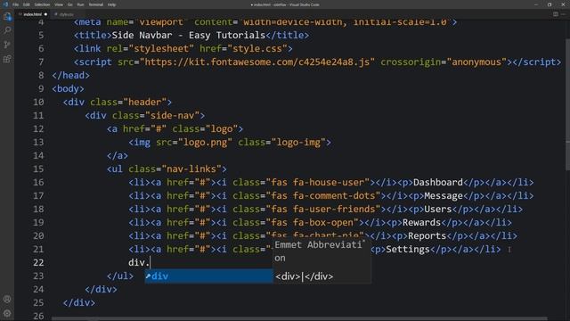 How To Make Side Navigation Menu Using HTML And CSS | Sidebar Menu Design смотреть онлайн