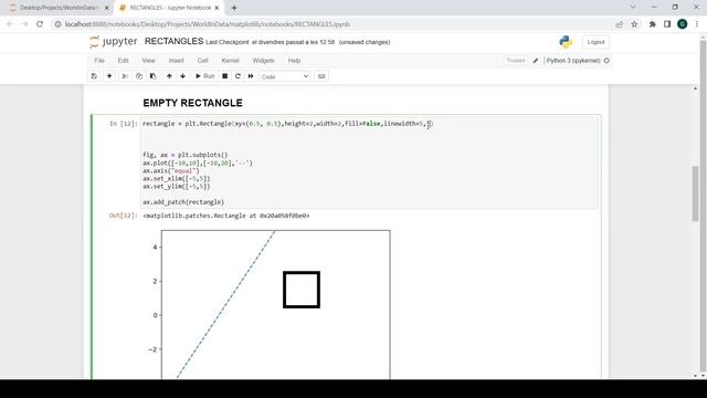 How to draw RECTANGLES in Matplotlib | Python Tutorial 06 смотреть онлайн
