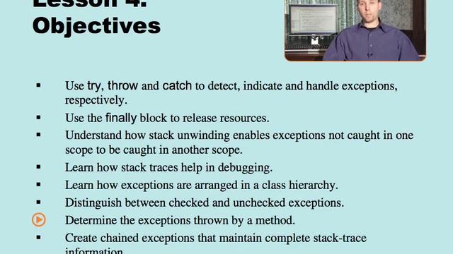 Java Fundamentals: Exception Handling (Video Training) смотреть онлайн
