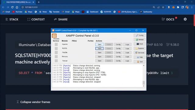 #laravel #latest How to fix No connection could be made the target machine actively refused it смотреть онлайн