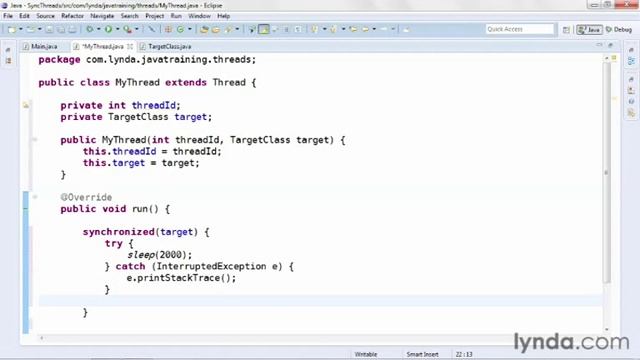 java tutorial Synchronizing Threads смотреть онлайн