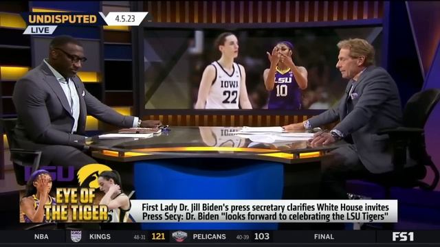 UNDISPUTED | Skip & Shannon react Jill Biden's press secretary clarifies White House invites LSU смотреть онлайн