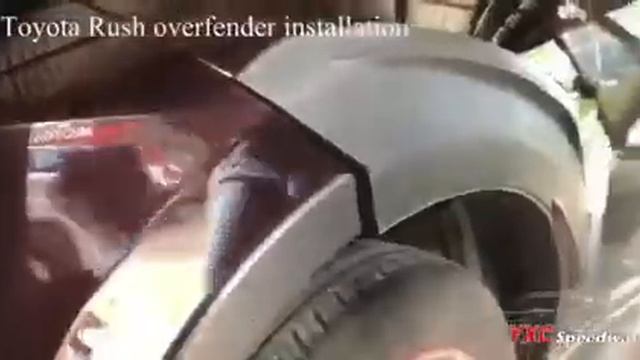 TOYOTA RUSH OVER FENDER INSTALLATION смотреть онлайн