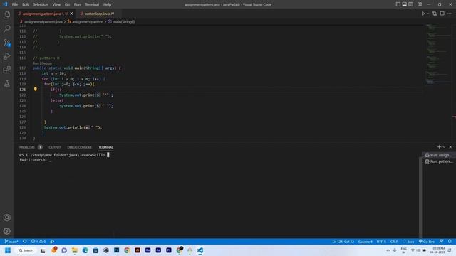 How to Create an Alphabet Symbol Pattern in Java (H) | #H #java смотреть онлайн