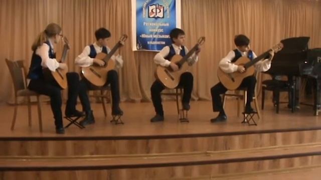 Квартет Музыкальный экспромт. А.Барон "Менует" смотреть онлайн
