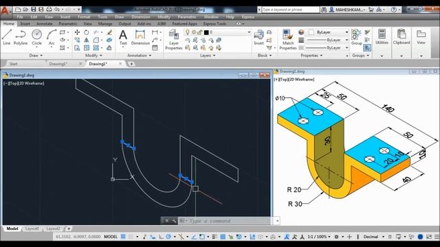Iso-metric Drawing In AutoCAD for Beginners | Exercise 15 | Basics to Advance смотреть онлайн