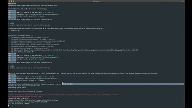 How to set up Django, Htmx and Tailwind (Using Npm) смотреть онлайн