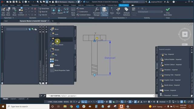 Dynamic Blocks with Visibility, Linear, & Lookup Parameters in AutoCAD - Part 4 смотреть онлайн