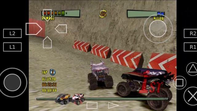 Monster Trux Extreme: Offroad Edition • Lonely Canyon • PS2 (AetherSX2) смотреть онлайн
