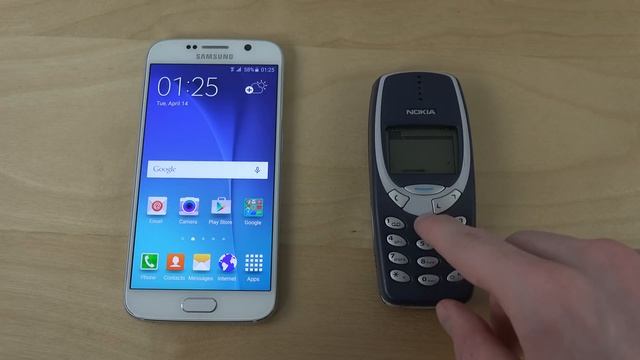 Samsung Galaxy S6 vs. Nokia 3310 - Which Is Faster? (4K) смотреть онлайн
