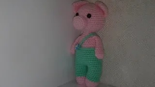 Хрюша в комбинезоне крючком. Символ года. Часть 4. смотреть онлайн