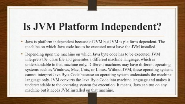 Topic-4 JVM - Java Virtual Machine in Hindi смотреть онлайн