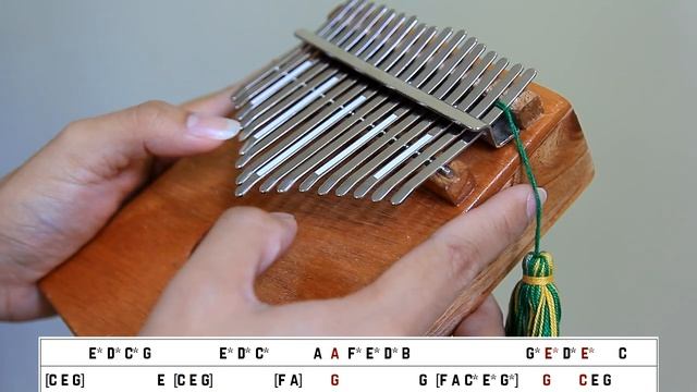 Jingle Bells-Kalimba Tutorial (With Tabs!) смотреть онлайн