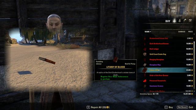 ESO: Achievement Furniture Vendors - DLC Zones смотреть онлайн