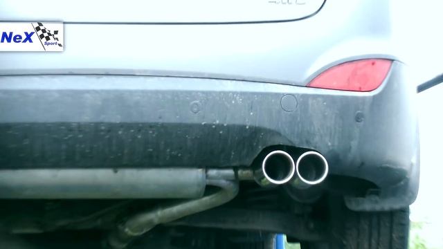 NeX® _Hyundai Ix35. Глушитель ЭКСКЛЮЗИВ! - раздвоенный основной с 4 нерж.насадками 76 мм.