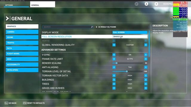 Secret FS2020 Fps Monitor CPU GPU Performance Graphics Settings Optimization Bottleneck