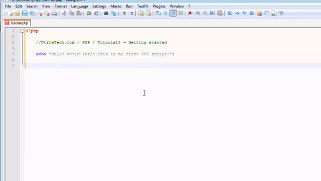 UtileTech.com / PHP / Tutorial1 - Getting started смотреть онлайн