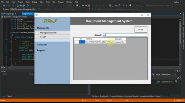 C# | Document Management System(DMS) Demo