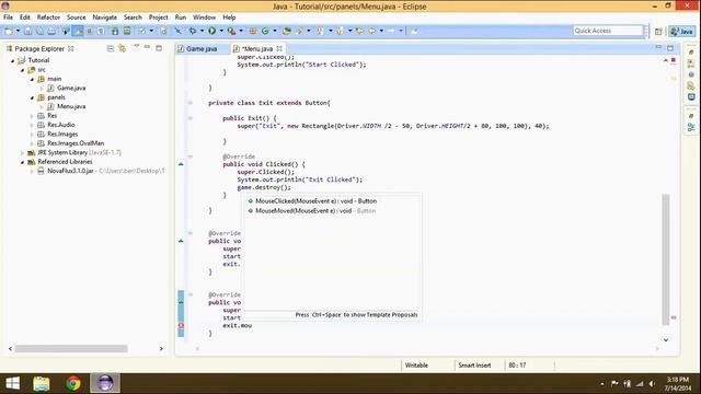 Java Game Development: #3 Menu Setup смотреть онлайн