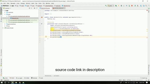 How to open webpage in Android Studio (WebView Example) смотреть онлайн