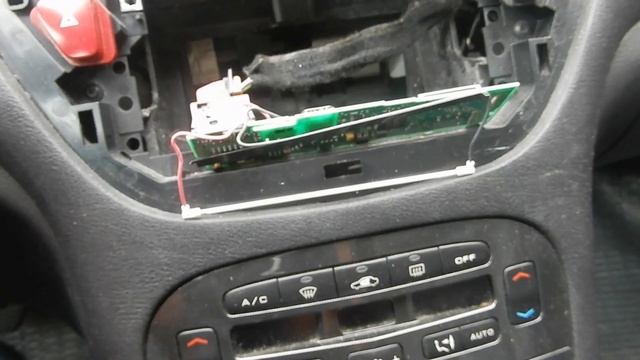 Peugeot 607 2005: Car LCD Display Back Light Replace. CCFL
