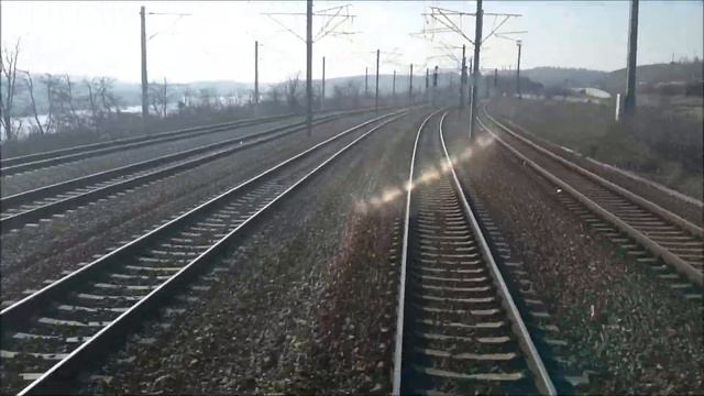 Train Cab View - Romania Bucharest - Constanta
