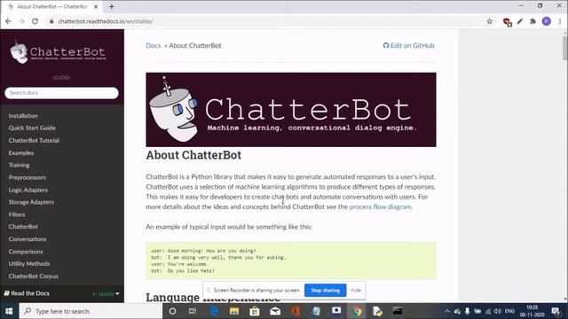 How create chatbot using Python| Chatterbot| Part-1|Dare to program смотреть онлайн