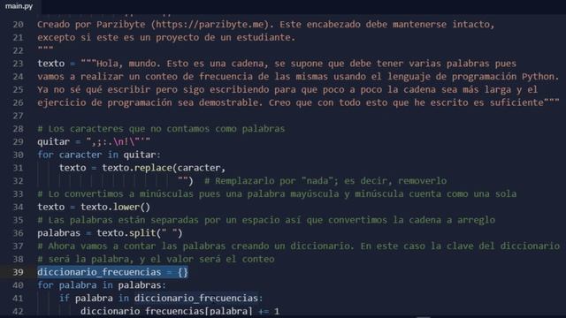 Frecuencia de palabras en Python (contar palabras) смотреть онлайн