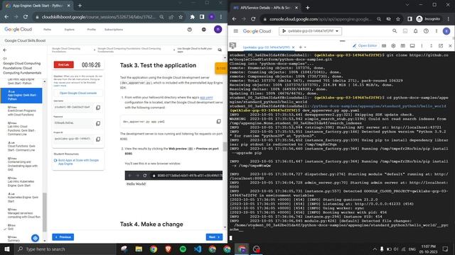 App Engine: Qwik Start - Python GSP067 #Qwiklabs смотреть онлайн