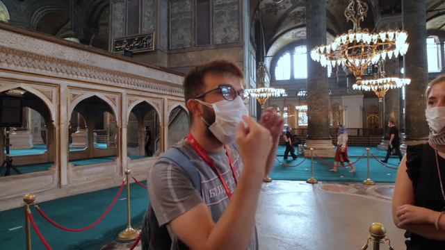 Hagia Sophia Guided Virtual Tour 2020 // RARE Mosaic Revealed for the FIRST TIME! смотреть онлайн