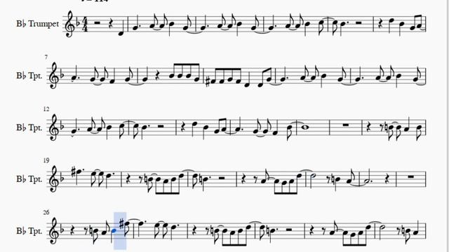 Trumpet Sheet Music: How to play While My Guitar Gently Weeps by The Beatles смотреть онлайн