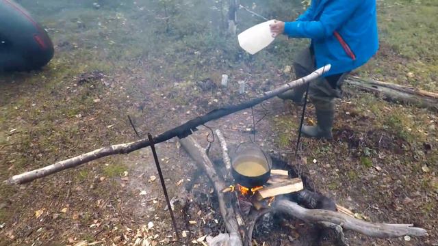 У костра. Осеннее обострение!. 4.09.2021. озеро Становое .Прикол. Улыбайтесь, Господа!. смотреть онлайн