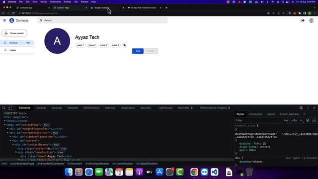 Part 7 | Google Contacts Full stack clone with HTML5 + SASS + Javascript + Nodejs Express.js + MySQ смотреть онлайн