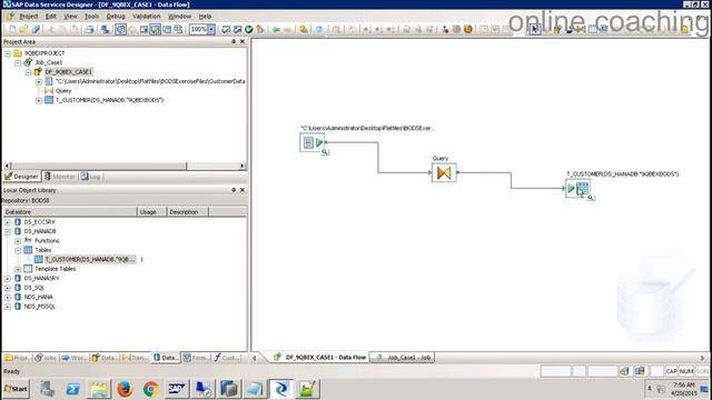 SAP BODS Tutorial | Data Services Designer | Repository | CSV, Tables, ODP Extractor Load in HANA смотреть онлайн