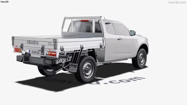 Isuzu D-Max Space Cab Alloy Tray SX 2020 3D model by Hum3D.com смотреть онлайн