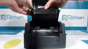 GoDEX G500-Ribbon and label installation.