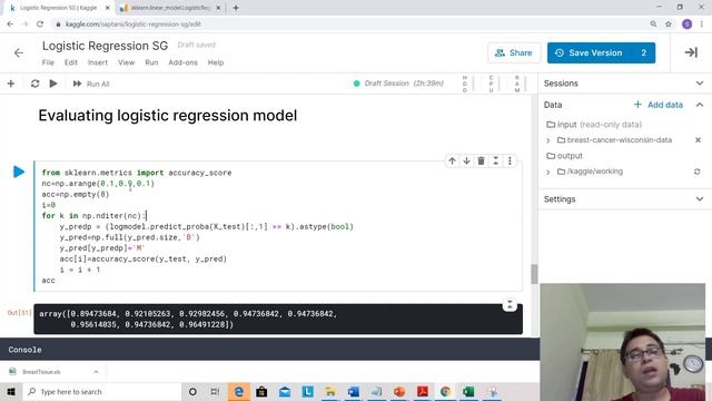 Lec 13 Logistic Regression with Python смотреть онлайн