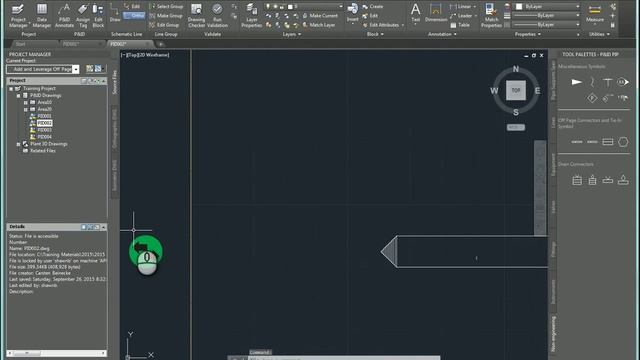 AutoCAD P&ID Creating Offpage Connectors смотреть онлайн
