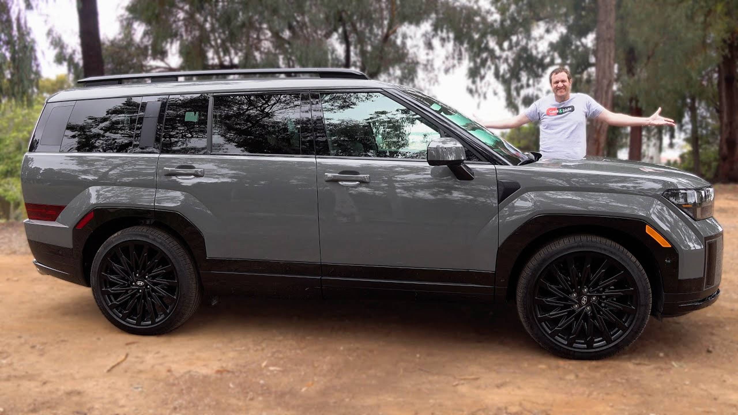 Hyundai Santa Fe 2024 года, это безумный на вид семейный SUV смотреть онлайн