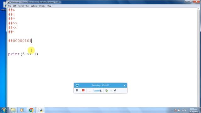 ICT AL Python Bitwise Operators смотреть онлайн