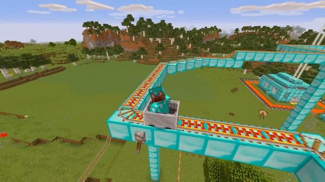 Minecraft Battle: NOOB vs PRO vs HACKER vs GOD ROLLERCOASTER BUILD CHALLENGE in Minecraft смотреть онлайн